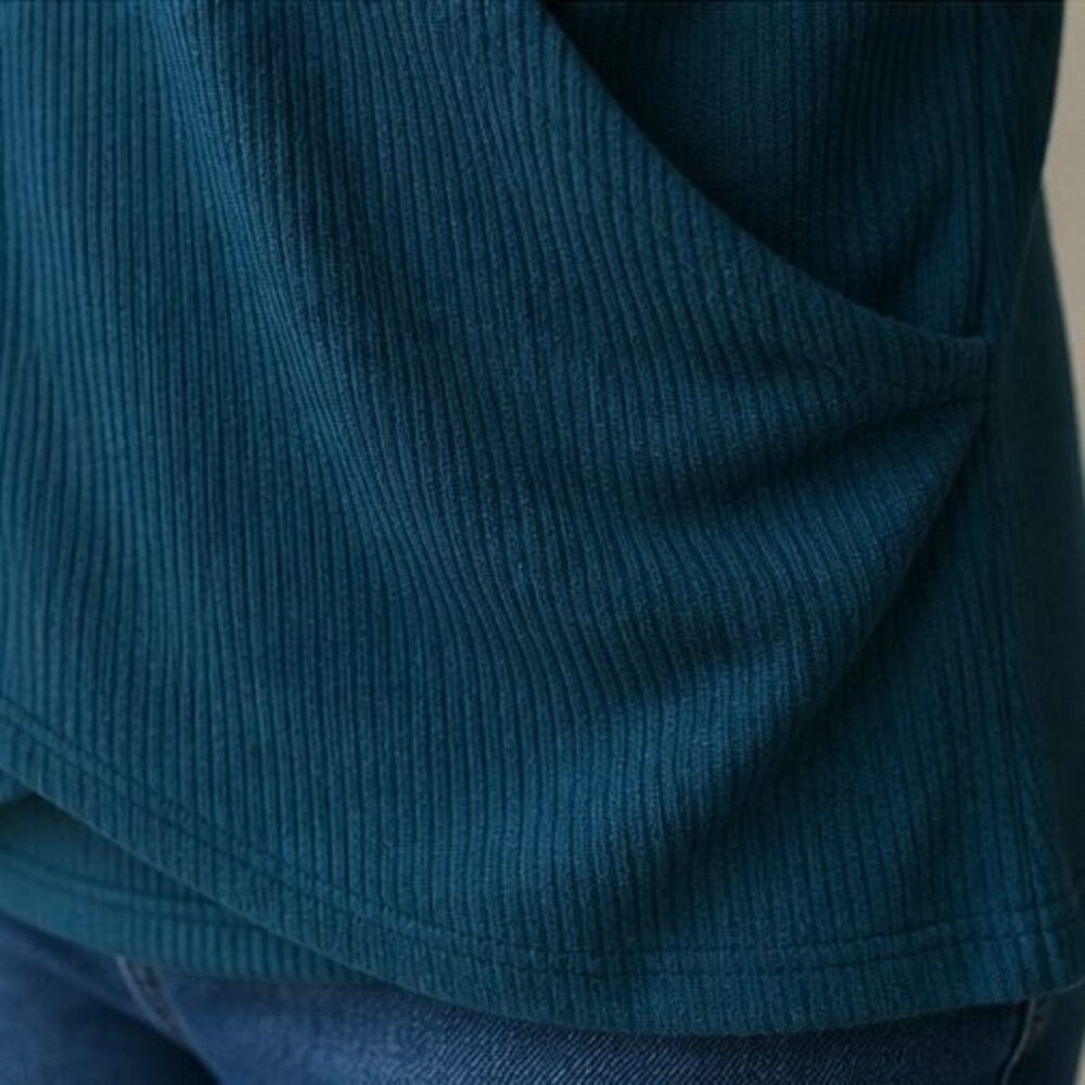 Teal Ruffle Blouse - Picture 6 of 6